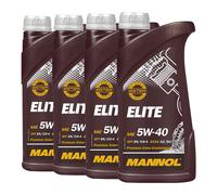 MANNOL 5W-40 ELITE Aceite De Motor ACEA A3/B4, MB229.5, 4x1 Litro