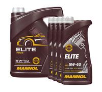 MANNOL 5W-40 ELITE Aceite de motor ACEA A3/B4, MB229.5, 9 Liter 5+4x1