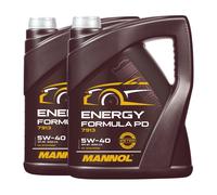 MANNOL 5W-40 Fórmula PD Aceite De Motor MB 229.51, ACEA C3, 2x5 Litros