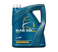 MANNOL 7407 SAE 50 Aceite De Motor Mineral De Un Solo Grado API CH-4, 5 Litros