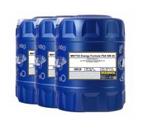 Mannol 7703 Energía Fórmula PSA SAE 5W-30 Aceite de Motor B71 2290 , 3x20 Litro