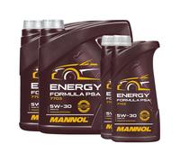 Mannol 7703 Energía Fórmula PSA SAE 5W-30 Aceite PSA B71 2290 ,2x4+ 2x1 Litro