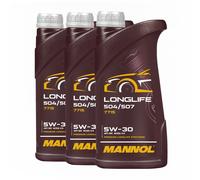 Mannol 7715 SAE 5W-30 Longlife Aceite VW 504.00/507.00 ,MB 229.51 ,4x1 de Litro