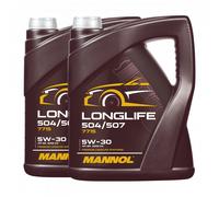 Mannol 7715 SAE 5W-30 Longlife Aceite VW 504.00/507.00 ,MB 229.51 ,2x5 Litro De