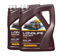 Mannol 7715 SAE 5W-30 Longlife Aceite VW 504.00/507.00 ,MB 229.51 ,2x5 Litro De