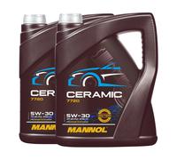 Mannol 7720 Cerámico SAE 5W-30 Aceite Acea C3, VW 50501 , BMW LL-04, 2x5 Litro