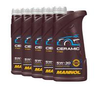 Mannol 7720 Cerámico SAE 5W-30 Aceite Acea C3, VW 50501 , BMW LL-04, 5x1 Litro