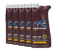Mannol 7720 Cerámico SAE 5W-30 Aceite Acea C3, VW 50501 , BMW LL-04, 5x1 Litro