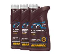 Mannol 7726 Cerámico Pro SAE 10W-40 Aceite Acea A3/B4,VW 505 00 , 3x1 Litro