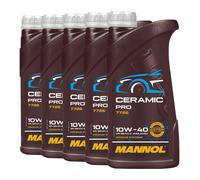Mannol 7726 Cerámico Pro SAE 10W-40 Aceite Acea A3/B4,VW 505 00 , 5x1 Litro