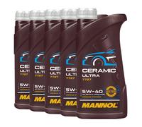 Mannol 7727 Cerámico Ultra SAE 5W-40 Aceite MB 228.5 , BMW LL-01, 5x1 Litro