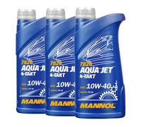 Mannol 7820 4-Takt Agua Jet SAE 10W-40 Jetski Aceite Nmma Fc-W , 3x1 Litro
