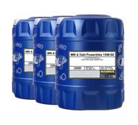 MANNOL 7832 Aceite Semisintético 4 Tiempos Moto API SN BMW DUCATI HONDA 3x20 L