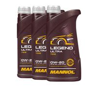 MANNOL 7918 Legend Ultra SAE 0W20, API SP RC, 3x1 Litro