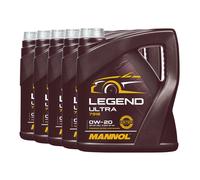 MANNOL 7918 Legend Ultra SAE 0W20, API SP RC, 5x4 Litros