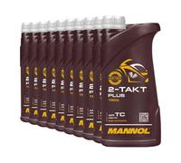 MANNOL Aceite 2 Tiempos Plus Semisintético API TC 10 x 1 L
