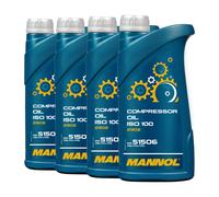 MANNOL Aceite Compresor ISO 100 2902, 4x1 Litro