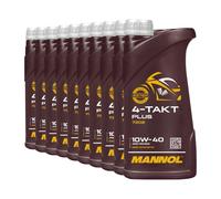MANNOL Aceite De Moto 4 Tiempos 10W-40 API SL JASO MA/MA2 10x1 L