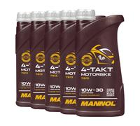 MANNOL Aceite De Moto SAE 10W-30 JASO MA, JASO MA2, 5x1 Litro