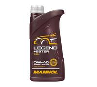 MANNOL Aceite de motor 0W-40 LEGEND+ESTER Aceite sintetico aceite ACEA A3/B4 API CH-4 API SN 1L Compatible con VW Polo V Hatchback 6R1, 6C1 up! Hatchback 121, 122, BL1, BL2, BL3, 123, TOYOTA, OPEL