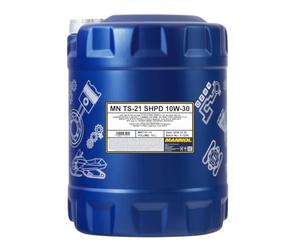 MANNOL Aceite de motor 10W-30 TS-21 ACEA E11 ACEA E8 API CK-4 API SN SHPD 10L Compatible con NISSAN Qashqai II J11, J11, SUZUKI SWIFT IV FZ, NZ, HYUNDAI i20 Hatchback GB, IB