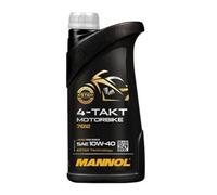 MANNOL Aceite de motor 10W-40 aceite parcialmente sintético Aceite para motor API SN 4-Takt Motorbike 1L