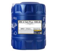 MANNOL Aceite de motor 10W-40 aceite parcialmente sintético API SL 4-Takt Plus 20L Compatible con YAMAHA MOTORCYCLES FZR TW X-MAX XV XSR