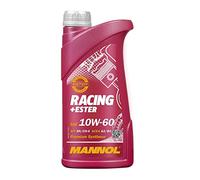 MANNOL Aceite de motor 10W-60 RACING+ESTER Aceite sintetico Aceite para motor ACEA A3/B4 API SN API CH-4 1L