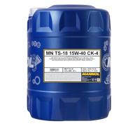 MANNOL Aceite de motor 15W-40 TS-18 ACEA E7 ACEA E9 API CK-4 API CJ-4 API SN SHPD 20L Compatible con MERCEDES-BENZ Vario Furgoneta B667, B670, B668 Vario Caja/Chasis B670, B668, B667 Vario Bus B670