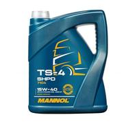 MANNOL Aceite de motor 15W-40 TS-4 Aceite mineral ACEA E7 ACEA A3/B3 ACEA A3/B4 API CI-4 API CH-4 API CG-4 API CF-4 API CF API SL SHPD 5L Compatible con MERCEDES-BENZ Clase C T-modell S204
