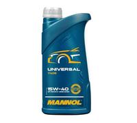 MANNOL Aceite de motor 15W-40 UNIVERSAL Aceite mineral ACEA A3/B4 API SN API CH-4 1L Compatible con VW Polo V Hatchback 6R1, 6C1 up! Hatchback 121, 122, BL1, BL2, BL3, 123 Passat B8 Variant 3G5, CB5
