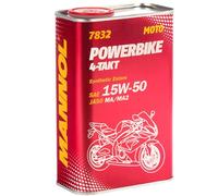 MANNOL Aceite de motor 15W-50 4-Takt API SN Powerbike 1L
