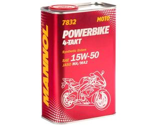 MANNOL Aceite de motor 15W-50 4-Takt API SN Powerbike 1L