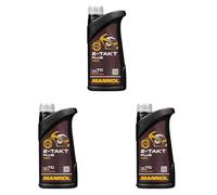 MANNOL Aceite de motor 2-Takt Plus Aceite para motor API TC 1L (Paquete de 3)