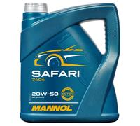 Mannol Aceite de Motor 20W-50 Safari Api Sn / CH-4 4 Litro Clásico de Época