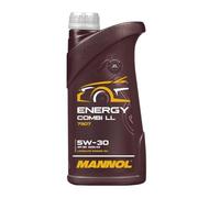 MANNOL Aceite de motor 5W-30 ENERGY COMBI LL ACEA C3 API SN 1L Compatible con VW Polo V Hatchback 6R1, 6C1 up! Hatchback 121, 122, BL1, BL2, BL3, 123 Golf 7 Hatchback 5G1, BQ1, BE1, BE2, TOYOTA, SKODA