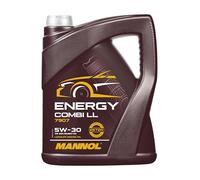 MANNOL Aceite de motor 5W-30 ENERGY COMBI LL ACEA C3 API SN 5L Compatible con VW Polo V Hatchback 6R1, 6C1 up! Hatchback 121, 122, BL1, BL2, BL3, 123 Golf 7 Hatchback 5G1, BQ1, BE1, BE2, TOYOTA, SKODA
