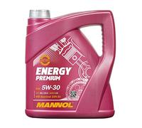 MANNOL Aceite de motor 5W-30 Energy Premium ACEA C2 ACEA C3 API SP-RC SQ 4L Compatible con VW Polo V Hatchback 6R1, 6C1 up! Hatchback 121, 122, BL1, BL2, BL3, 123 Golf 7 Hatchback 5G1, BQ1, BE1, BE2