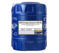 MANNOL Aceite de motor 5W-30 Energy Premium ACEA C3 ACEA C2 SQ API SP-RC 20L Compatible con VW Polo V Hatchback 6R1, 6C1 up! Hatchback 121, 122, BL1, BL2, BL3, 123 Golf 7 Hatchback 5G1, BQ1, BE1, BE2