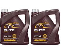 MANNOL Aceite de motor 5W-40 ACEA A3/B4 API SN API CH-4 Elite 4L Compatible con VW Polo V Hatchback 6R1, 6C1 up! Hatchback 121, 122, BL1, BL2, BL3, 123 Golf VII Hatchback 5G1, BQ1, BE1, BE2