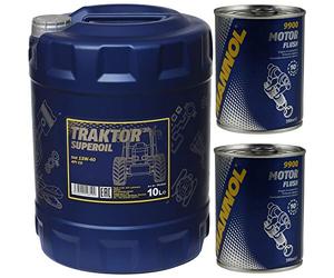 Mannol Aceite de motor Traktor Superoil API CD 15W-40 Aceite de enjuague Motor Flush, 10 l.