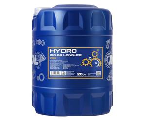 MANNOL | Aceite Hidráulico Mineral HYDRO ISO 68 | 2103-20L | Alta Resistencia a Cargas, Presión y Temperatura | Compatible con Equipos Industriales y Móviles | Certificado DIN 51524-2 e ISO 11158