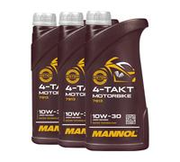 MANNOL Aceite De Moto SAE 10W-30 JASO MA, JASO MA2, 4x1 Litro