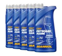 MANNOL Aceite Motor 2 Tiempos 2T Marina API TC JASO FC 5x1 L