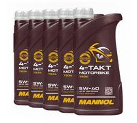 MANNOL Aceite De Moto SAE 5W-40, API SP, JASO MA, JASO MA2, 4x1