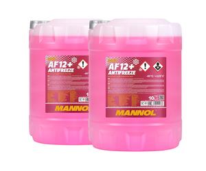 Mannol Anticongelante AF12 + Fresco Fertiggemisch 20 Litro 2 X 10L Rojo
