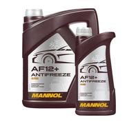 MANNOL Anticongelante AF12+ Longlife Concentrado G12/G30, 5 L, Rojo