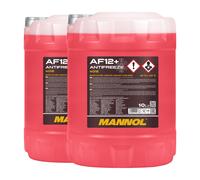 Mannol Anticongelante AF12 + Longlife Anticongelante Fertiggemisch, 2x10 Litro