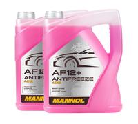 Mannol Anticongelante AF12 + Longlife Anticongelante Fertiggemisch, 2x5 Litro