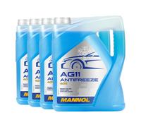Mannol Anticongelante AG11a Largo Plazo Anticongelante Fertiggemisch, 4x5 Litro